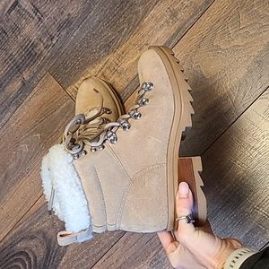 Marc Fisher LTD Tan Brylee Boots, Size 5.5